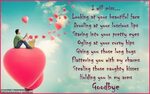 Goodbye poems for girlfriend - WishesMessages.com